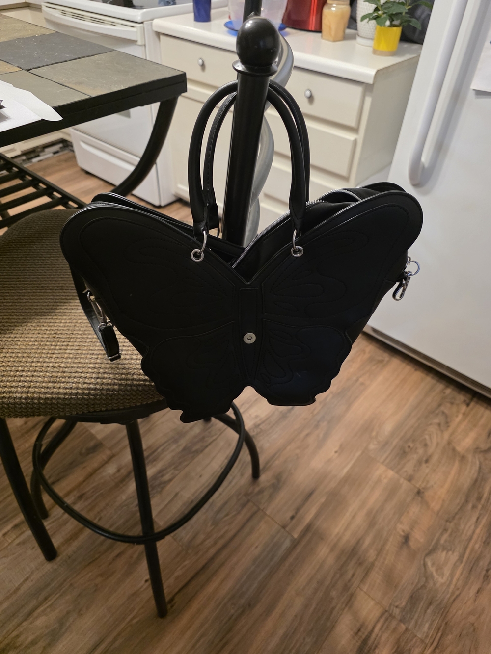 Claire's Black Butterfly Shoulder Bag